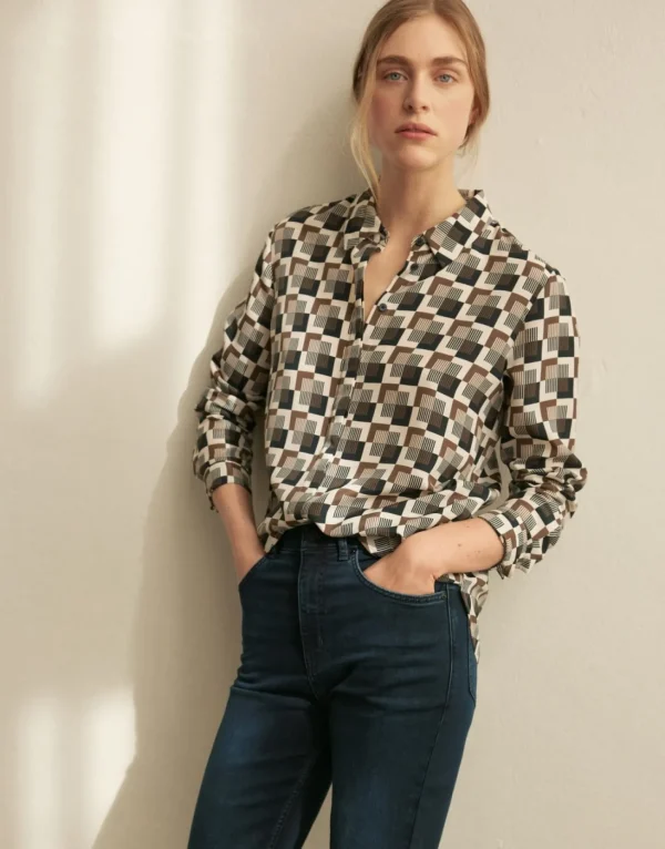 Frau someday Fashion Blouses>Blouse Met Print Falkine Retro