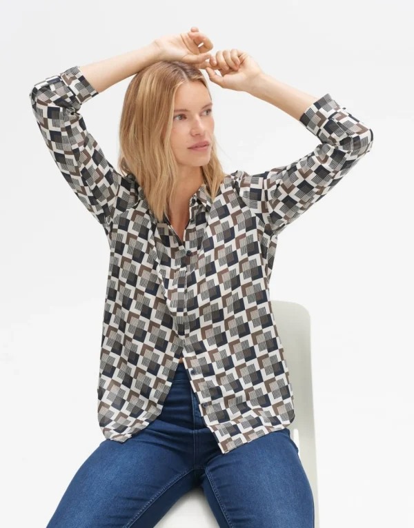 Frau someday Fashion Blouses>Blouse Met Print Falkine Retro