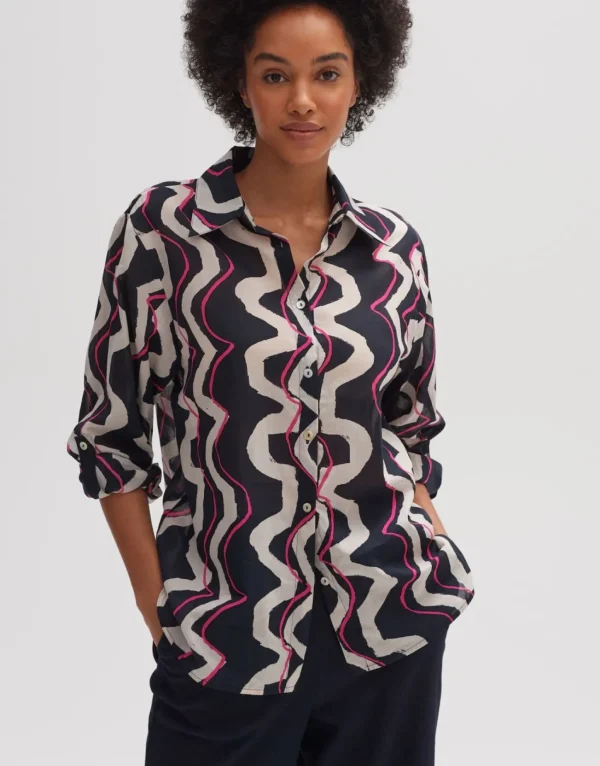 Frau someday Fashion Blouses>Blouse Met Print Fumine Wave