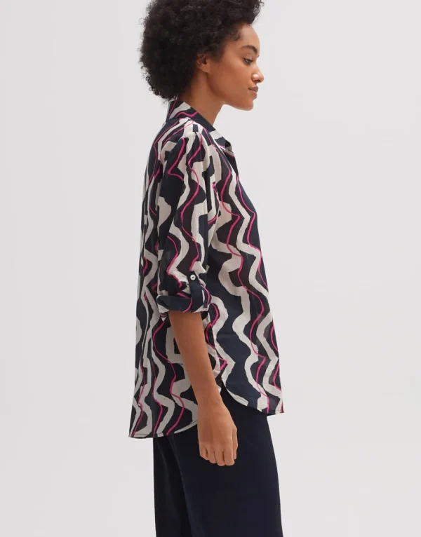 Frau someday Fashion Blouses>Blouse Met Print Fumine Wave