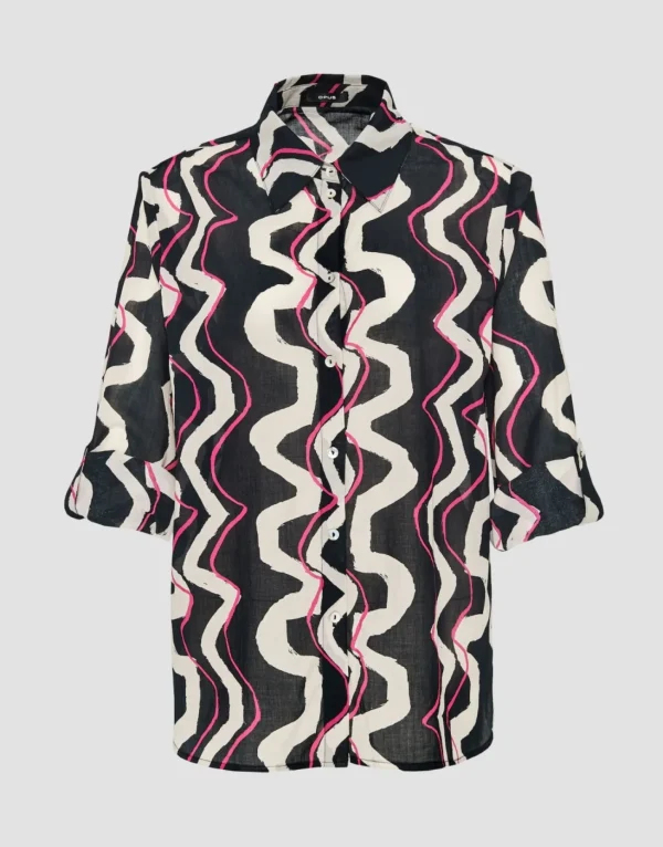 Frau someday Fashion Blouses>Blouse Met Print Fumine Wave