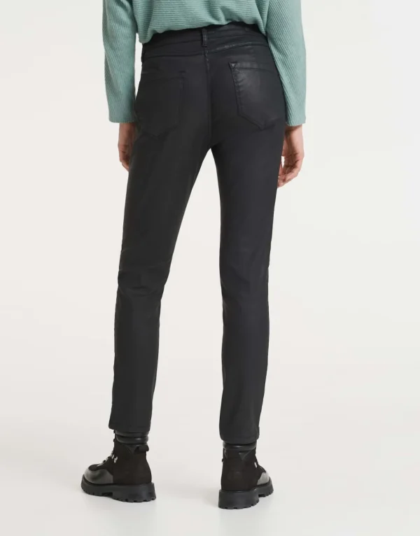 Frau someday Fashion Broeken>Coated Jeans Emily Zip