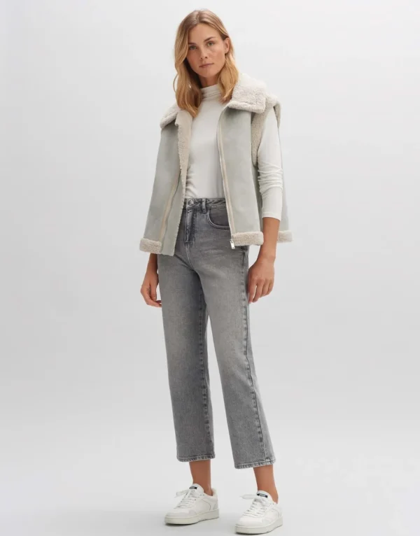 Frau someday Fashion Jeans>Cropped Straight Jeans Lani Grey