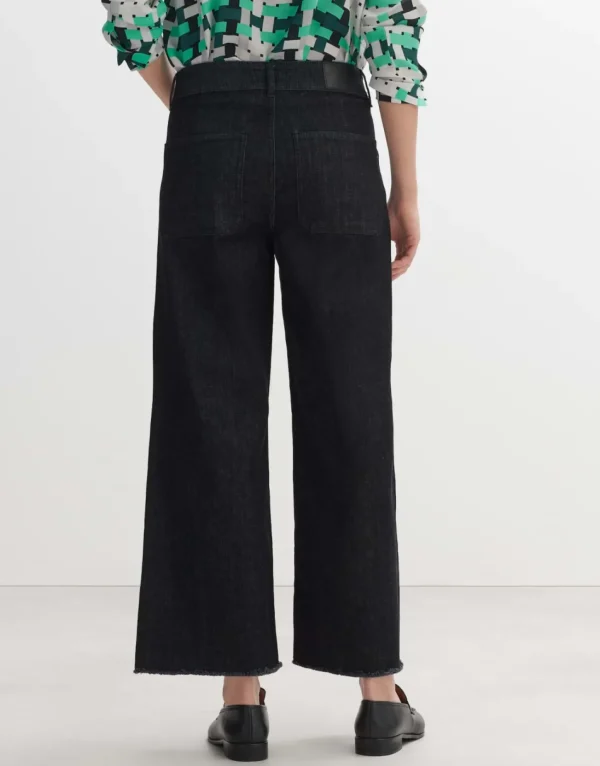 Frau someday Fashion Jeans>Cropped Wide Jeans Macona Black