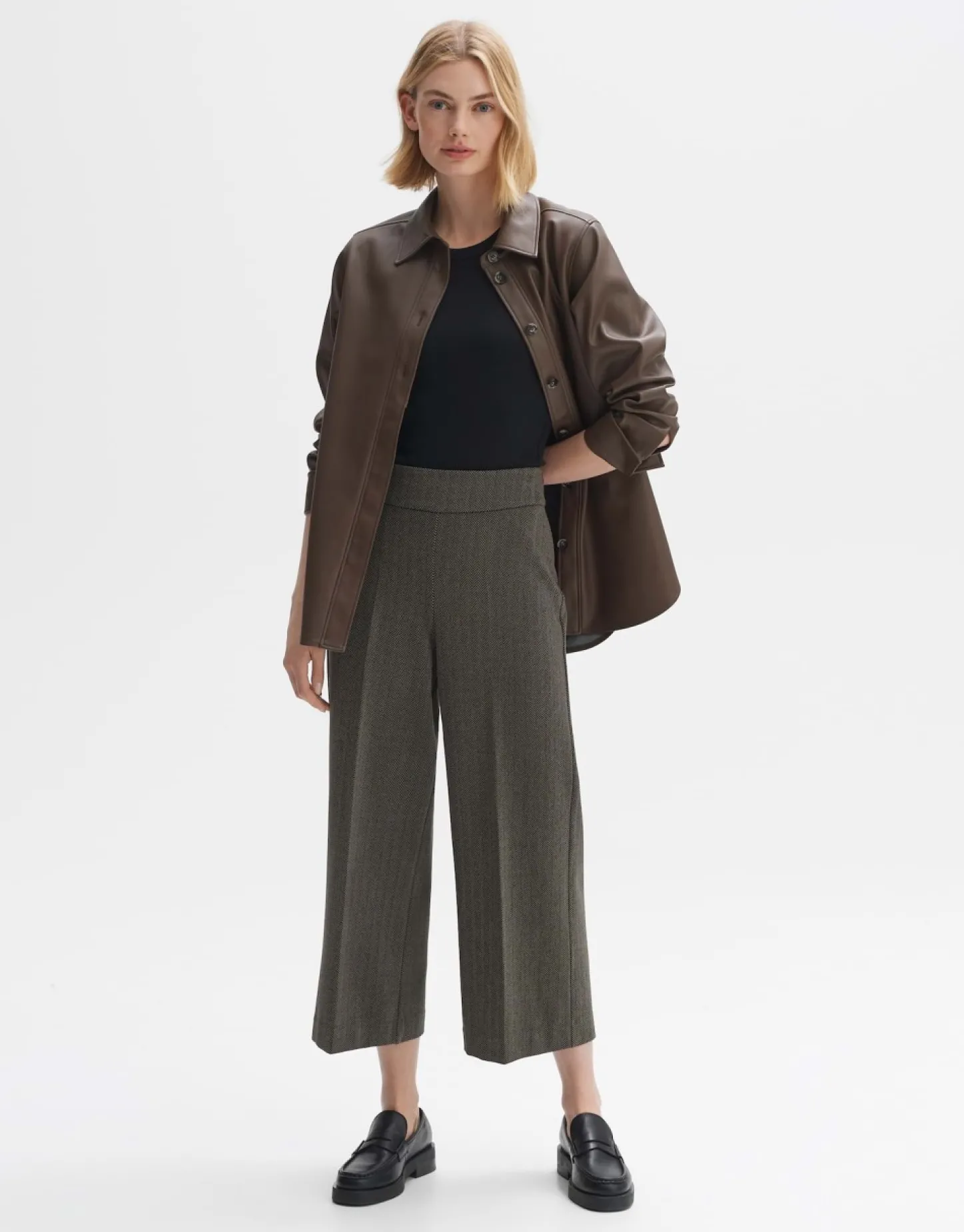culotte_misha_herringbone_5.webp Frau someday Fashion Broeken>Culotte Misha Herringbone