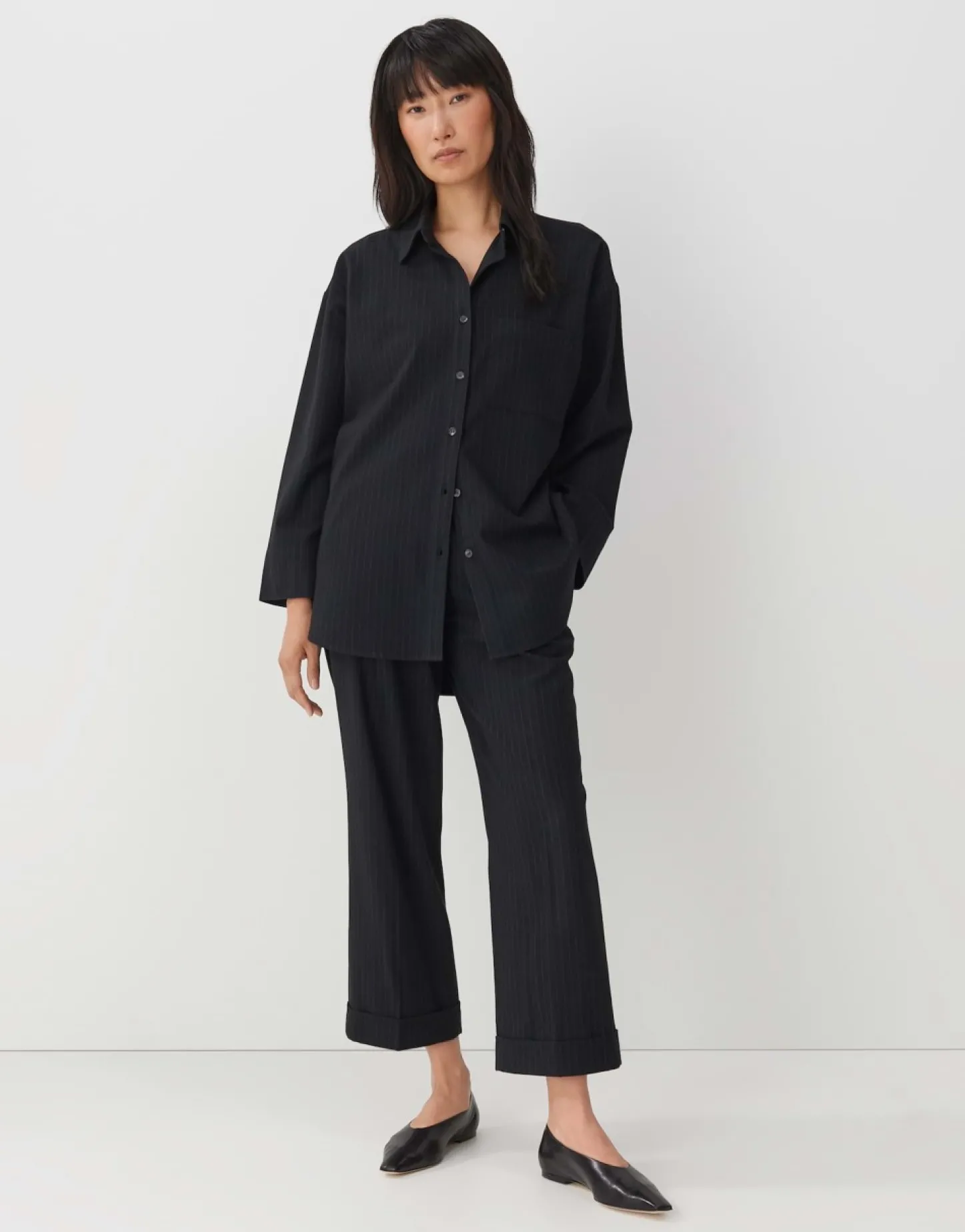 overhemdblouse_zosie_stri_4.webp Frau someday Fashion Blouses>Overhemdblouse Zosie Stripe